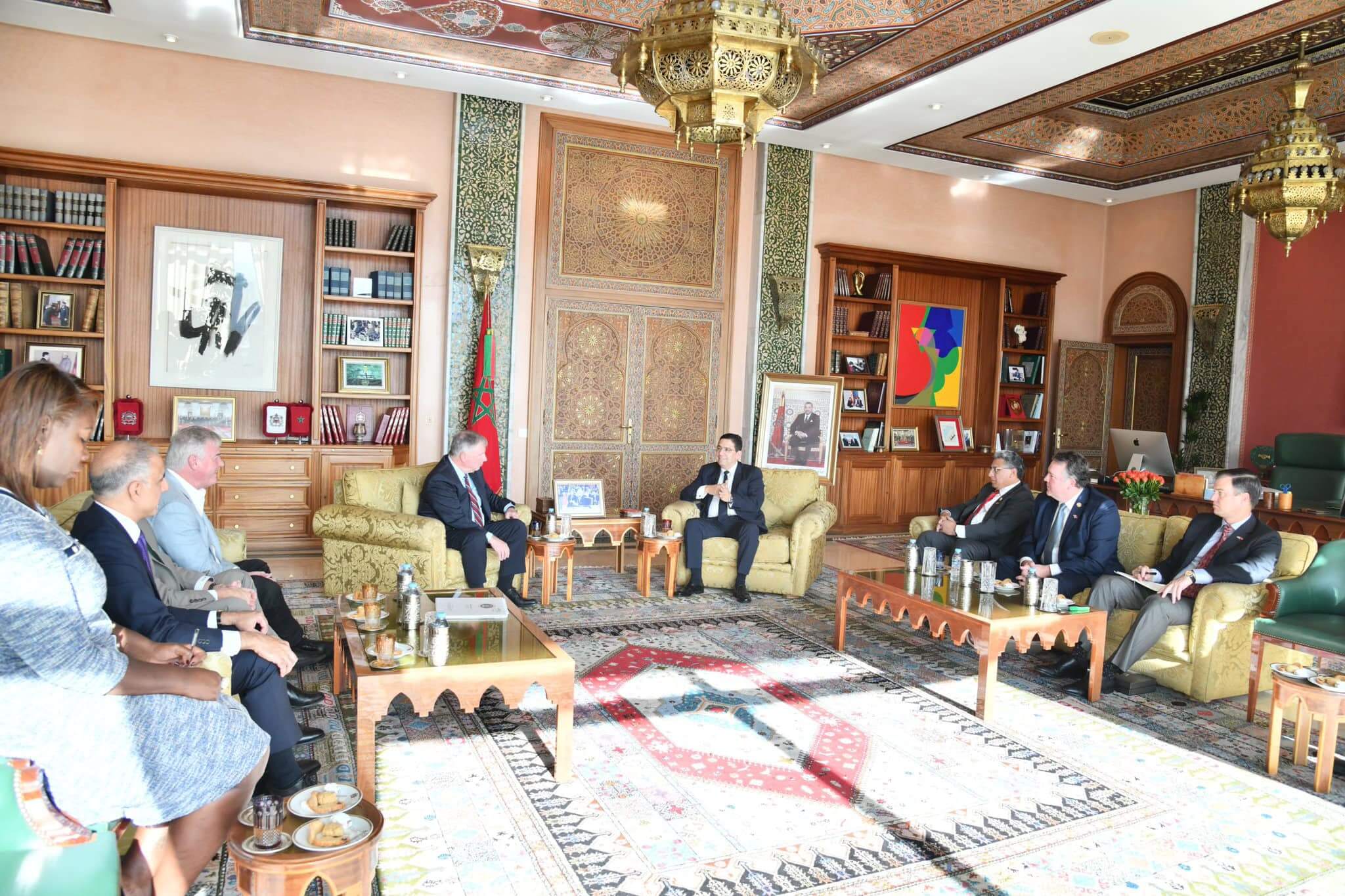  بوريطة يستقبل وفدا من أعضاء الكونغرس الأمريكي من الحزبين الجمهوري والديمقراطي 