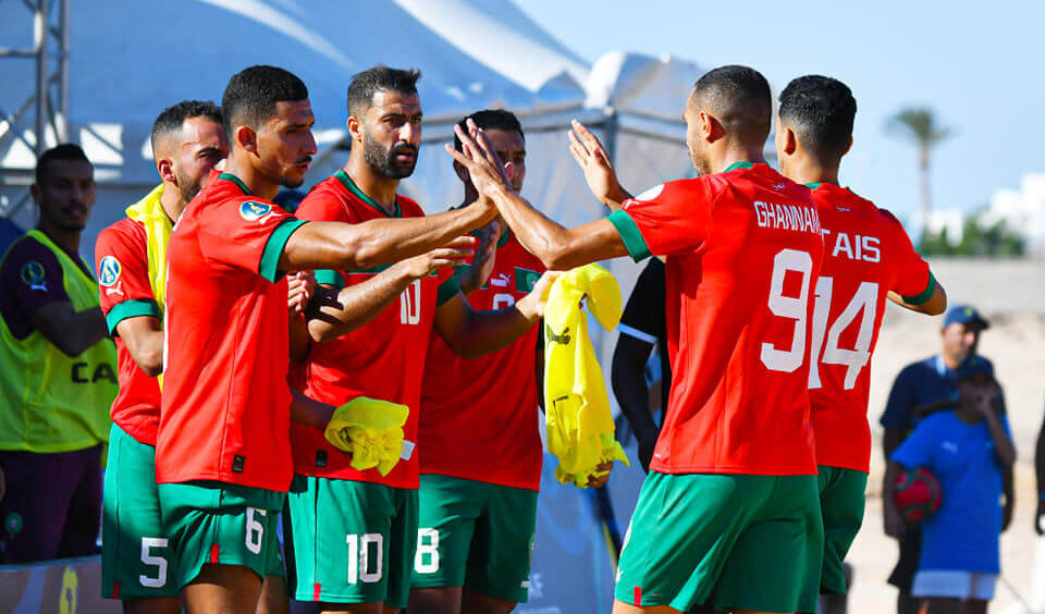  المنتخب المغربي يستهل مبارباته في كأس أمم إفريقيا للكرة الشاطئية بفوز على نظيره التنزاني 