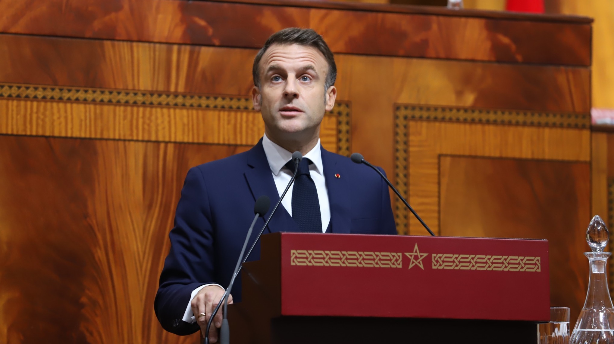 رئيس حركة التوحيد والإصلاح: خطاب ماكرون في البرلمان بخصوص فلسطين "يستحق الاستنكار"