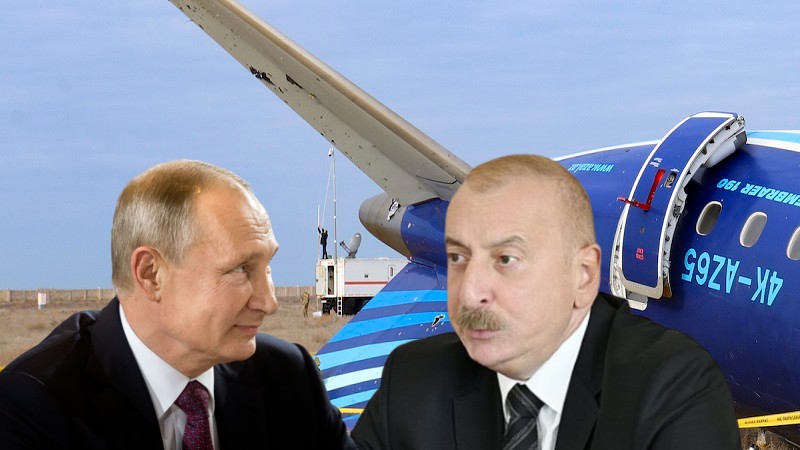 بوتين يعتذر لعلييف عن إسقاط طائرة الركاب الأذربيجانية