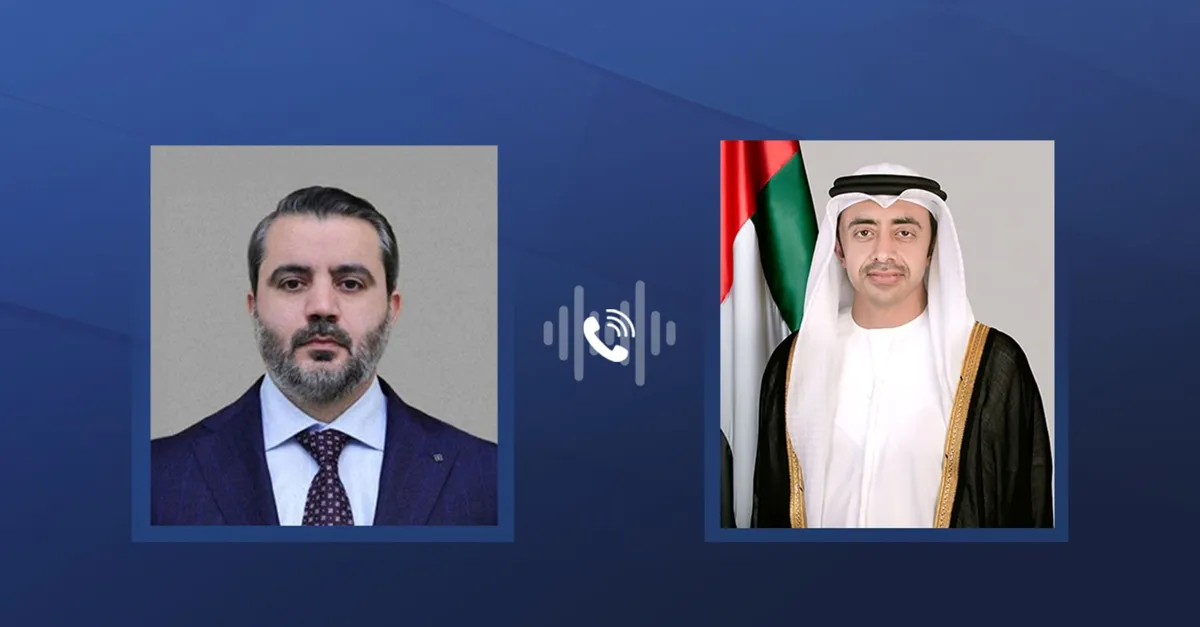 وزير الخارجية الإماراتي يجري اتصالا بنظيره السوري الجديد