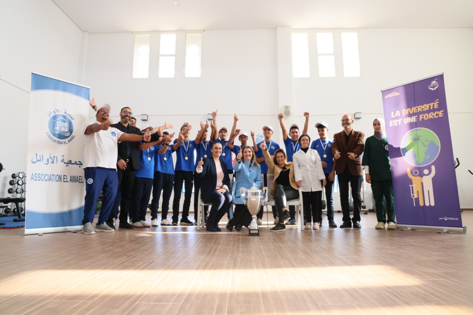  "أمانديس" تتكفل بتزويد مركز إدماج الأشخاص ذوي الإعاقة في الفنيدق بلوازم تقويم النطق 