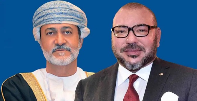 الملك محمد السادس لسلطان عمان: حريصون ترسيخ علاقات الصداقة والتعاون المثمر بين بلدينا