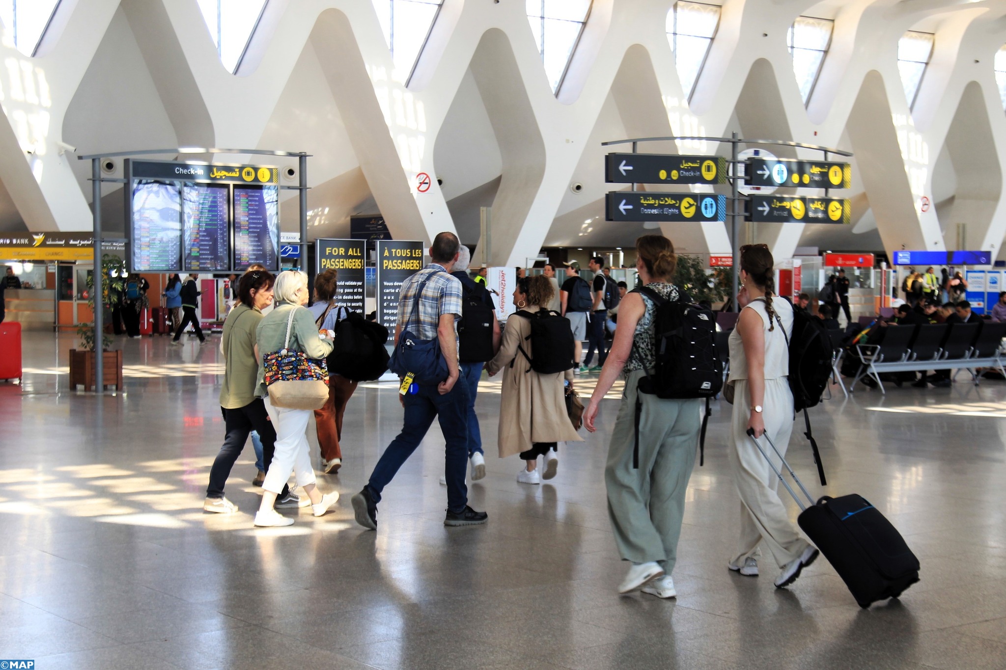   إلغاء أجهزة التفتيش بمطار مراكش لضمان انسيابية المرور 