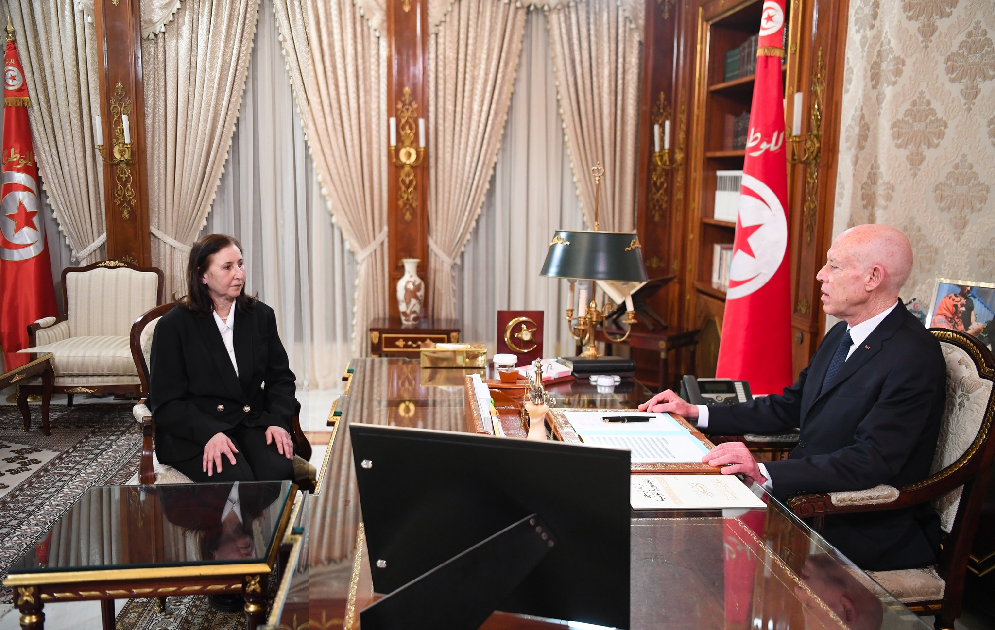  قيس سعيّد يُنهي مهام رئيس الحكومة ويُعيّن سارة الزعفراني الزنزري خلفًا له 