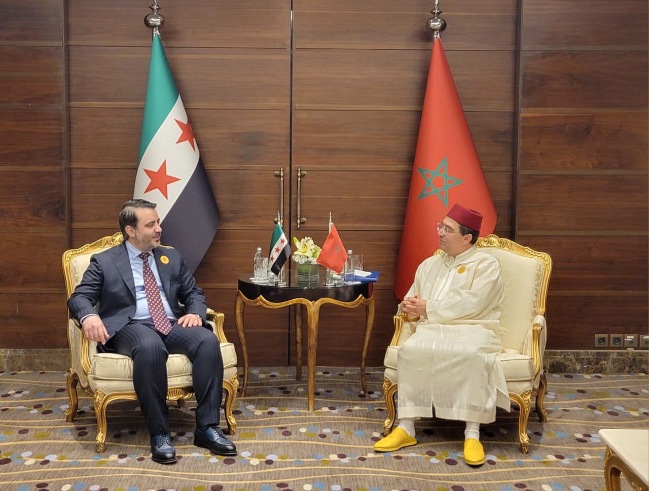 المغرب يؤكد دعمه لوحدة سوريا وسيادتها خلال مباحثات بوريطة مع نظيره السوري