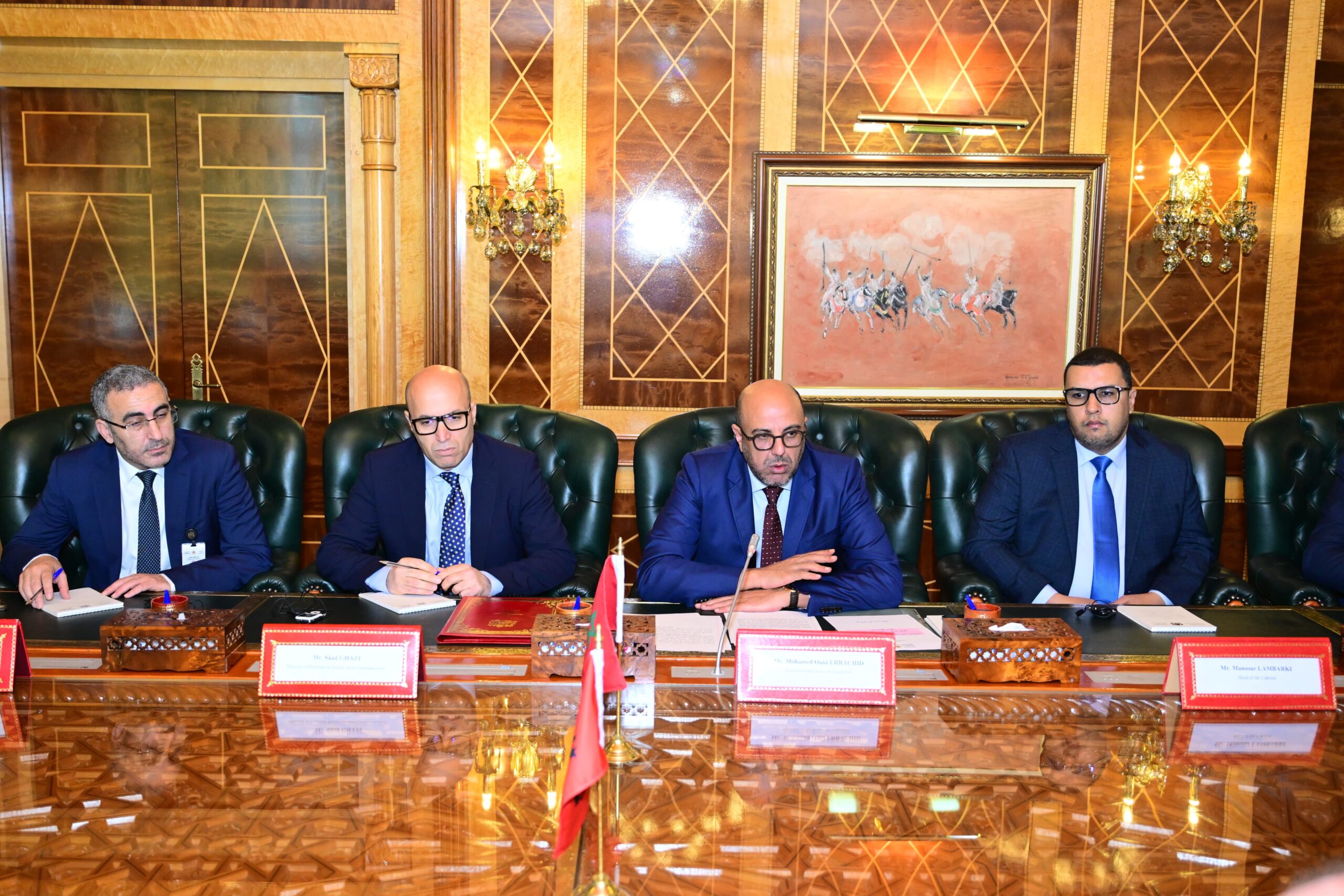  مباحثات للارتقاء بالتعاون الاقتصادي والسياسي تجمع ولد الرشيد بوزير خارجية ألبانيا 