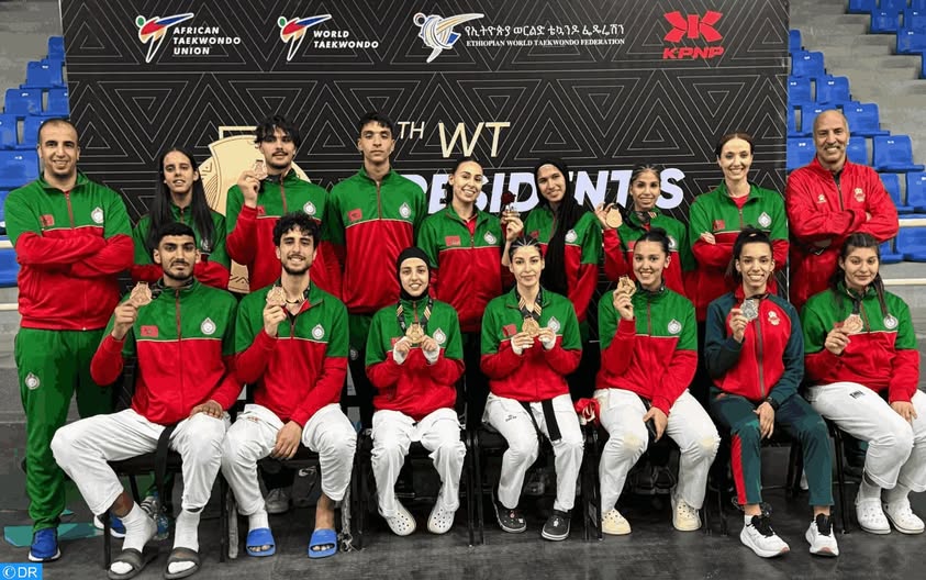  منتخب التايكوندو المغربي يحصد 9 ميداليات في كأس رئيس الاتحاد الدولي 