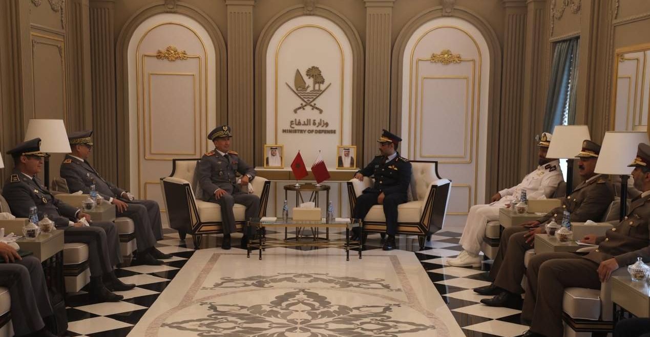  المفتش العام للقوات المسلحة الملكية يقوم بزيارة عمل لدولة قطر 