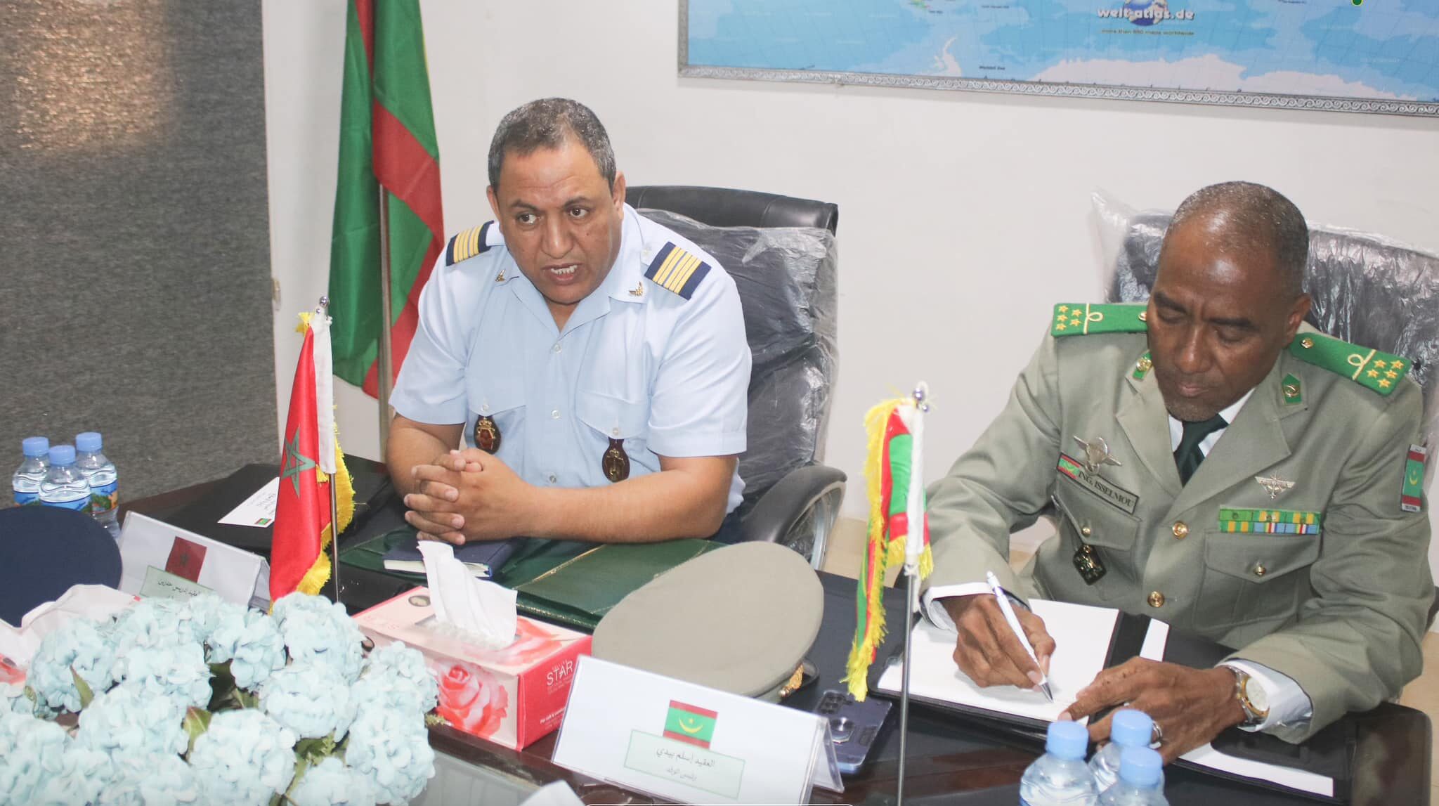  وفد عسكري مغربي يزور نواكشوط لتعزيز التعاون الاستخباراتي والعسكري تزامنا مع تضييق الحصار على ميليشيات البوليساريو على الحدود الموريتانية 