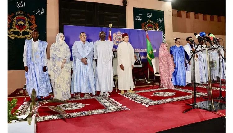 شخصيات حكومية موريتانية يتقدمهم وزير الخارجية ضمن الحضور لاحتفالات عيد العرش بسفارة المملكة بنواكشوط