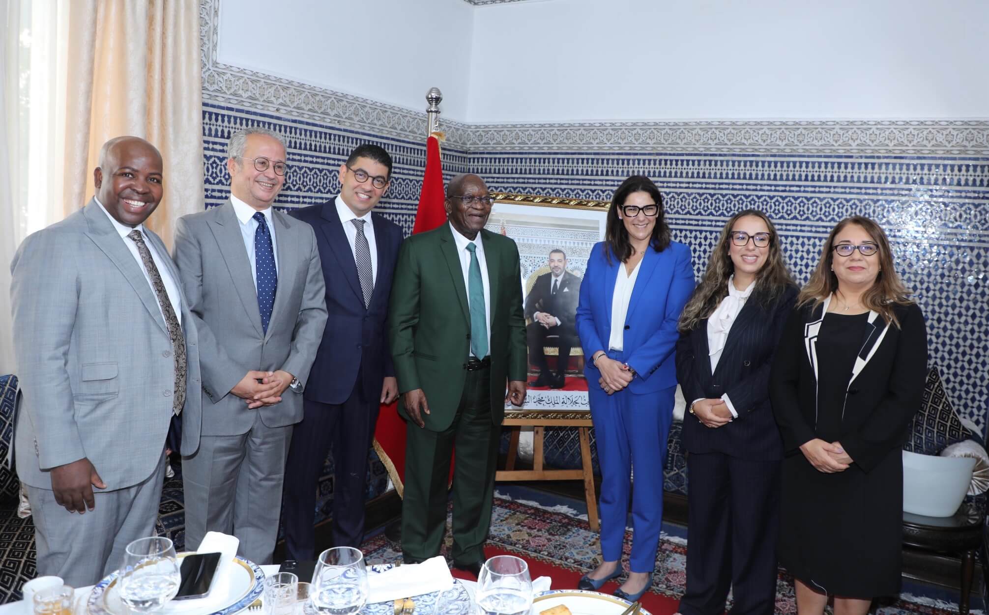  حزب الأصالة والمعاصرة يستقبل جاكوب زوما الرئيس السابق لجنوب إفريقيا ورئيس حزب "أومكونتو وي سيزوي" 