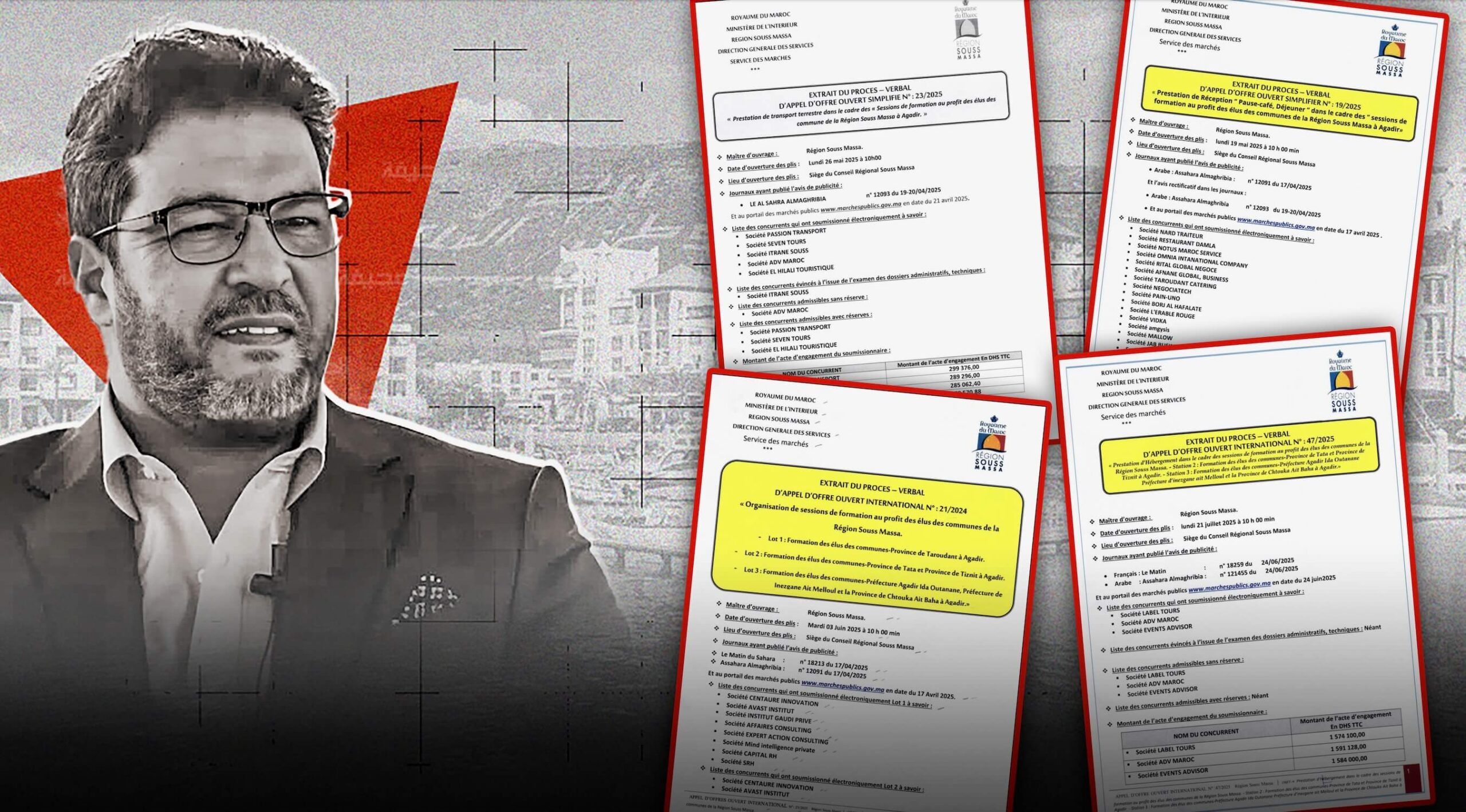 التجمعي أشنكلي خصص 362 مليون سنتيم لـ"تكوين منتخبي" جهة سوس وإيوائهم وأكلهم وتنقلهم، والصفقات ترسو على شركات وتقصي أخرى