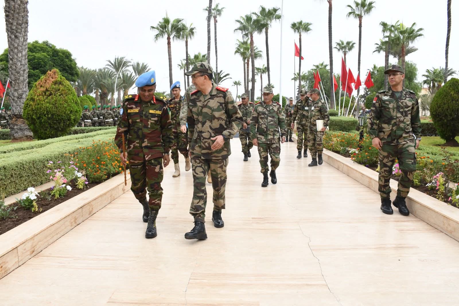 الفريق أول محمد بريظ يستقبل قائد البعثة الأممية بالأقاليم الجنوبية للتنسيق العملياتي والأمني