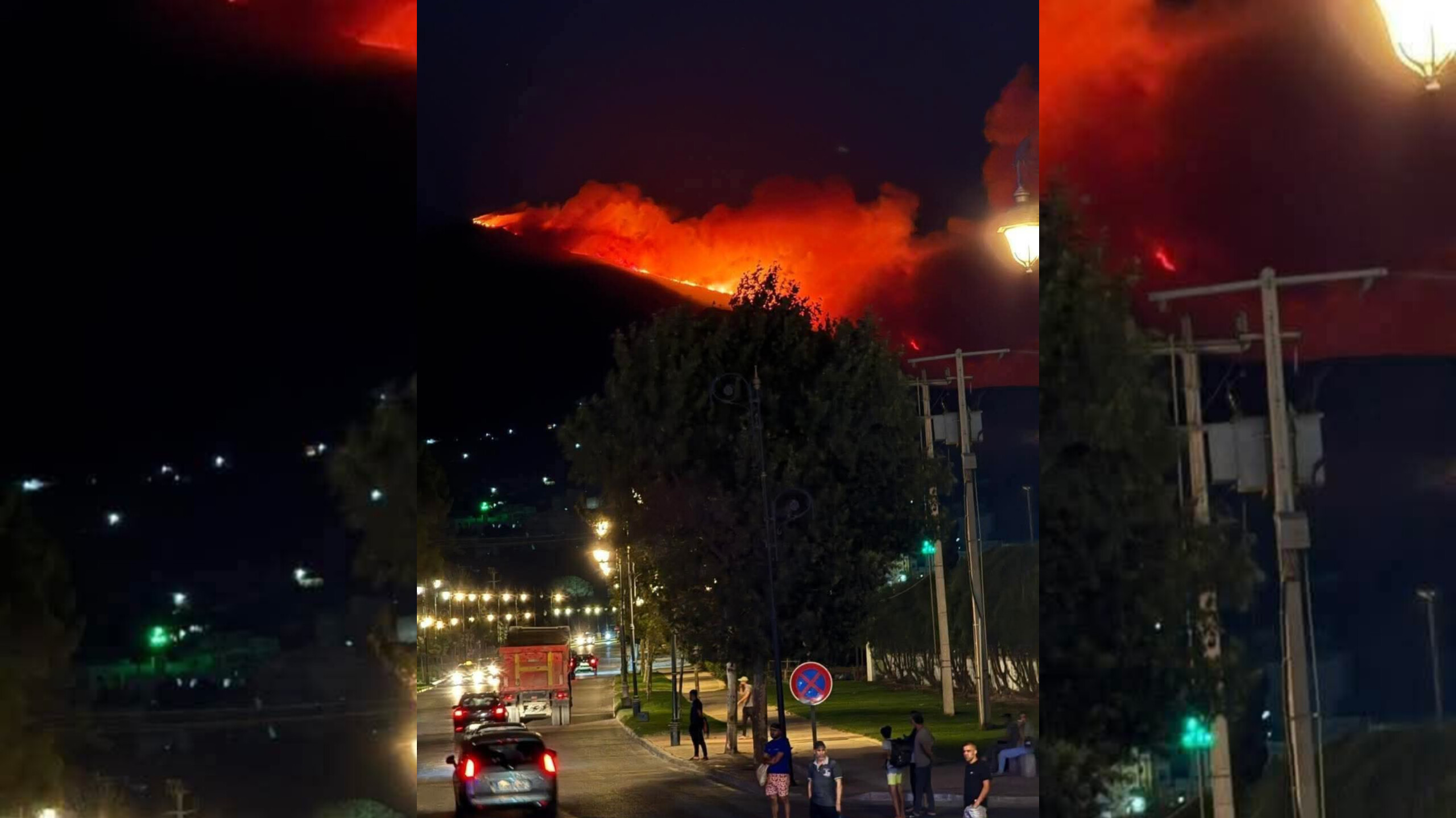  حريق غابوي ضخم يلتهم مساحات واسعة ببوعنان تطوان واستنفار للسلطات 