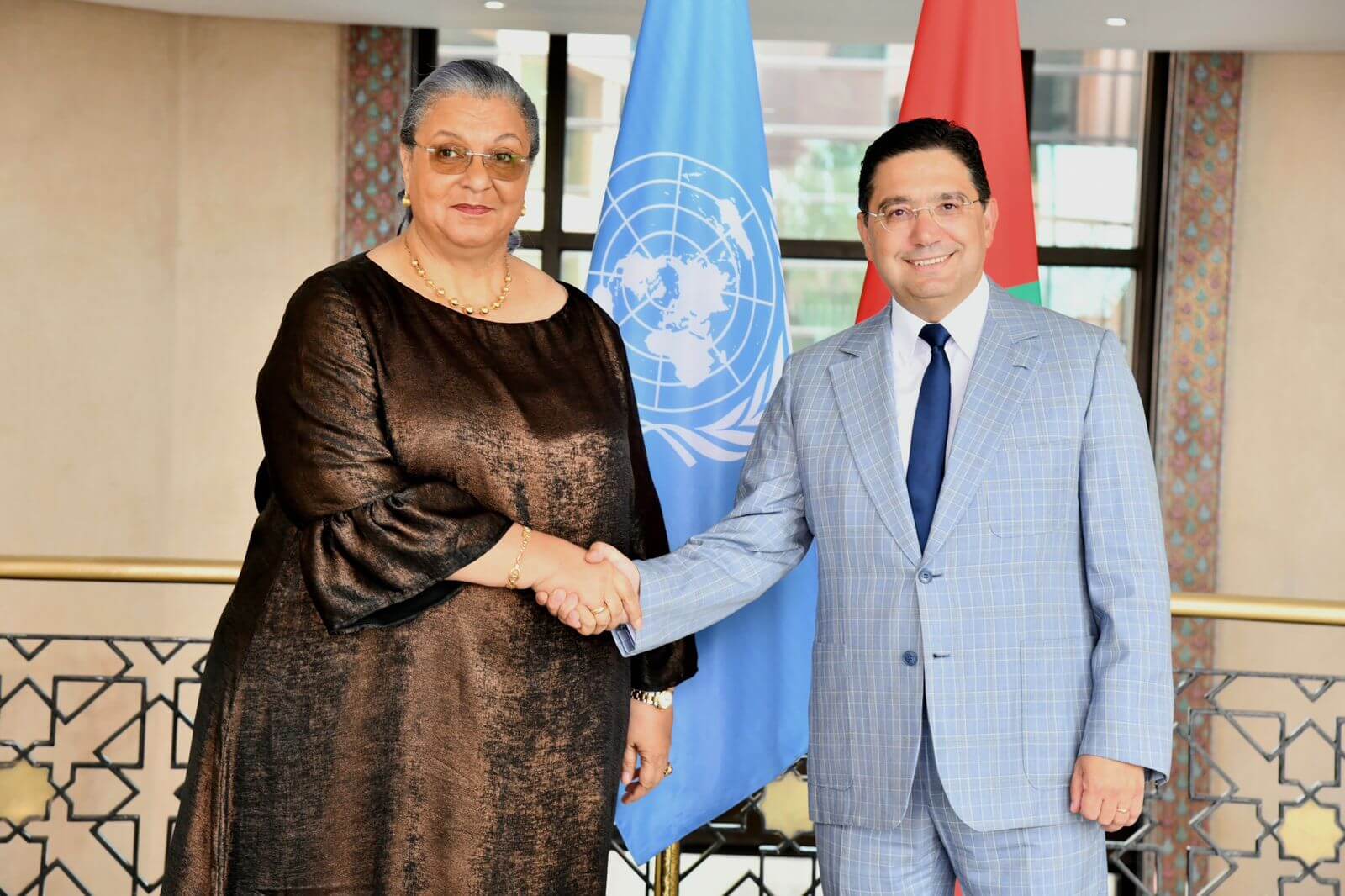 بوريطة يستقبل رئيسة بعثة الأمم المتحدة في ليبيا بالرباط وتيتيه تشيد بدور المغرب في تيسير الحوار بين الفرقاء الليبيين