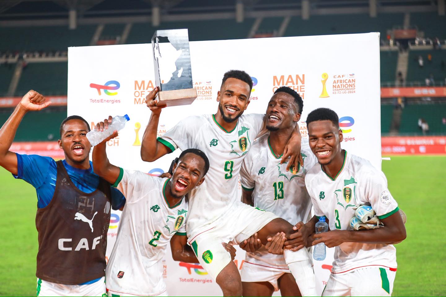  المنتخب الموريتاني يفوز على نظيره البوركينابي في بطولة "الشان" 