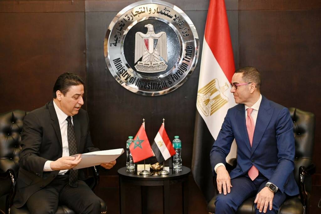 حجيرة يجتمع بوزير التجارة الخارجية المصري في القاهرة لتيسير ولوج الصادرات المغربية