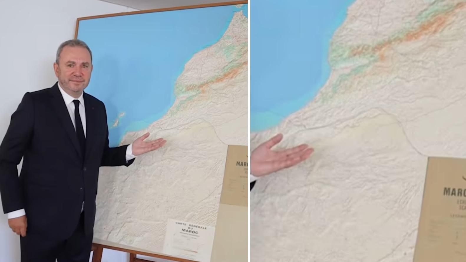  لوكورتيي أمام الخريطة الكاملة للمملكة.. فرنسا تُخبر الجزائر: لا تراجُع عن الاعتراف بمغربية الصحراء مهما تصاعدت الأزمة 