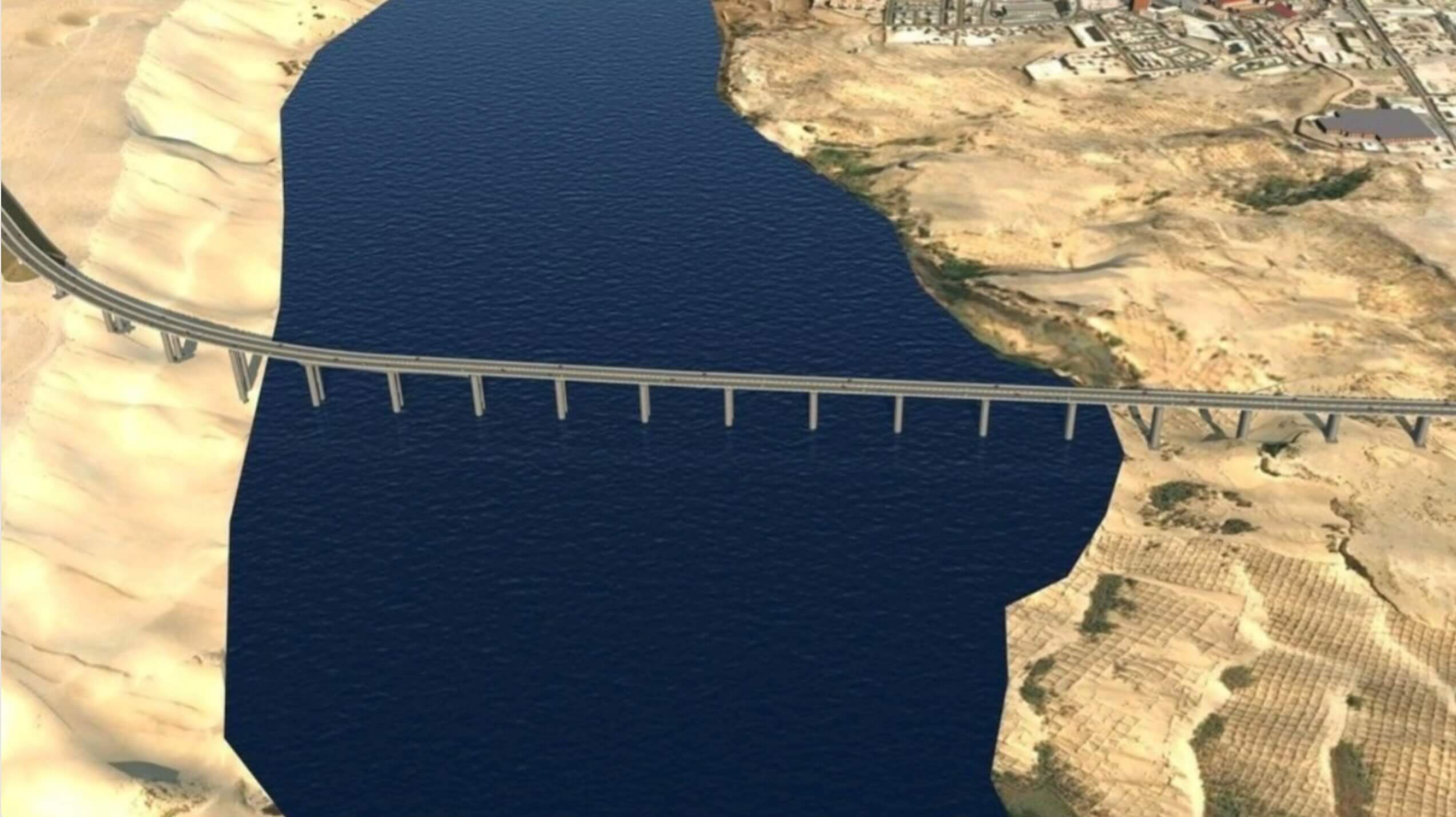 أشغال بناء أطول جسر في المغرب بوادي الساقية الحمراء تدخل مراحل متقدمة