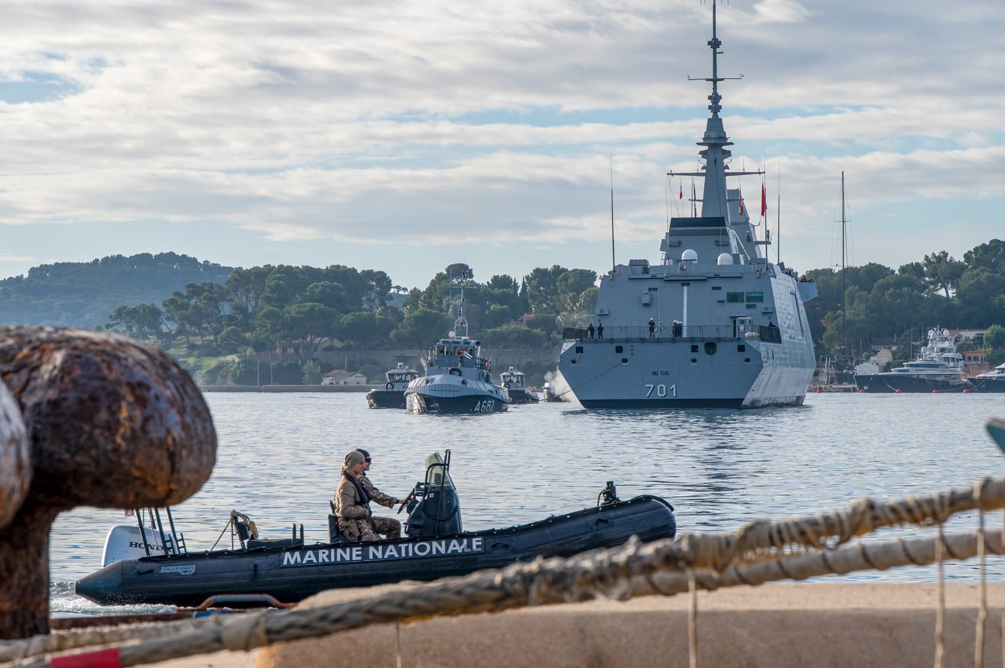 الفرقاطة المغربية "محمد السادس" ترسو بميناء تولون الفرنسي استعدادًا لمناورات "شيبيك 25"