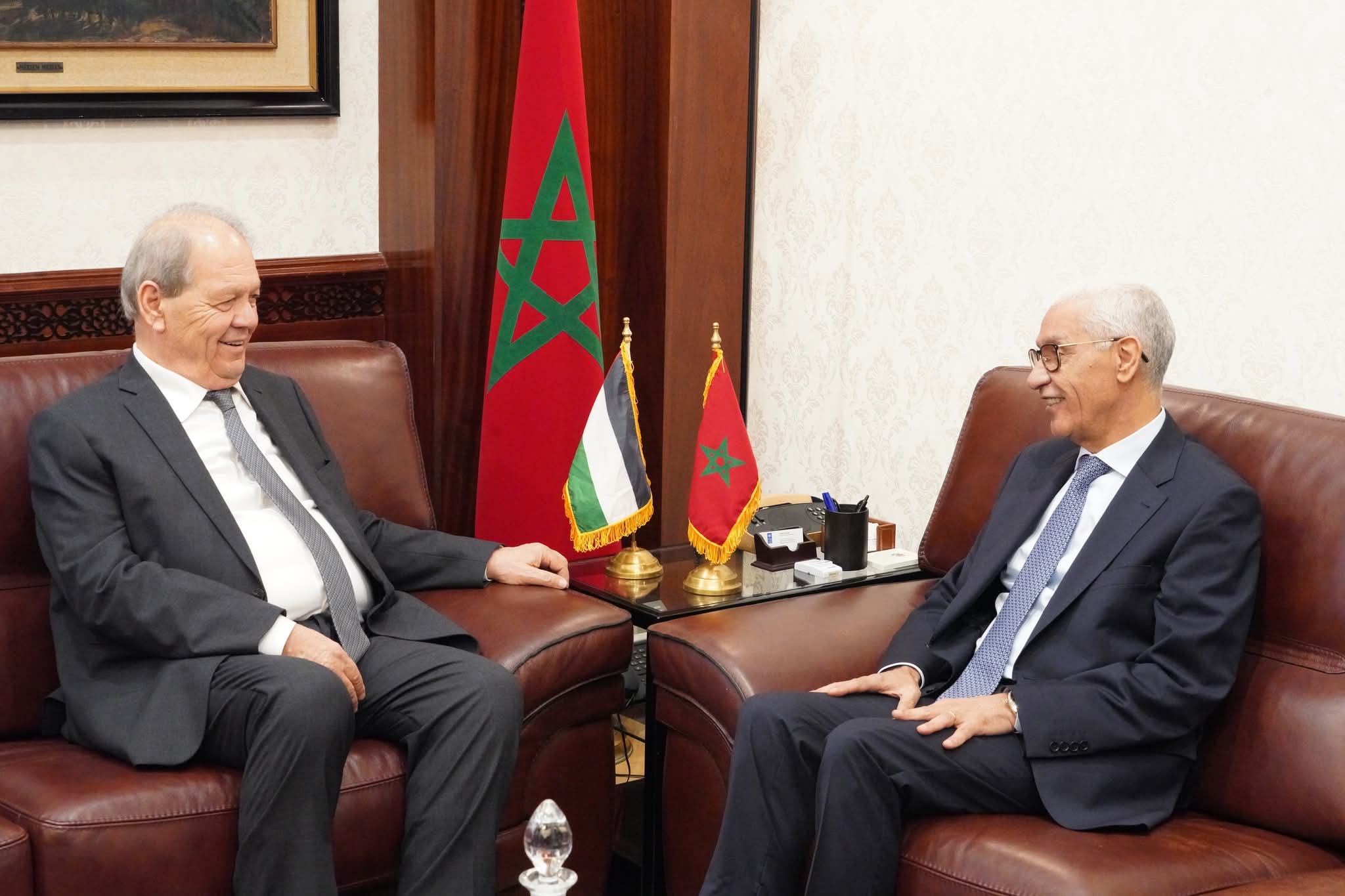 رئيس البرلمان الفلسطيني يحل بالمغرب ويجتمع بالطالبي العلمي