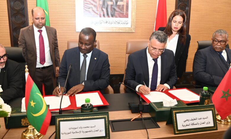  المغرب وموريتانيا يوقعان على برنامج عمل في مجال التحول الرقمي لمنظومة العدالة 