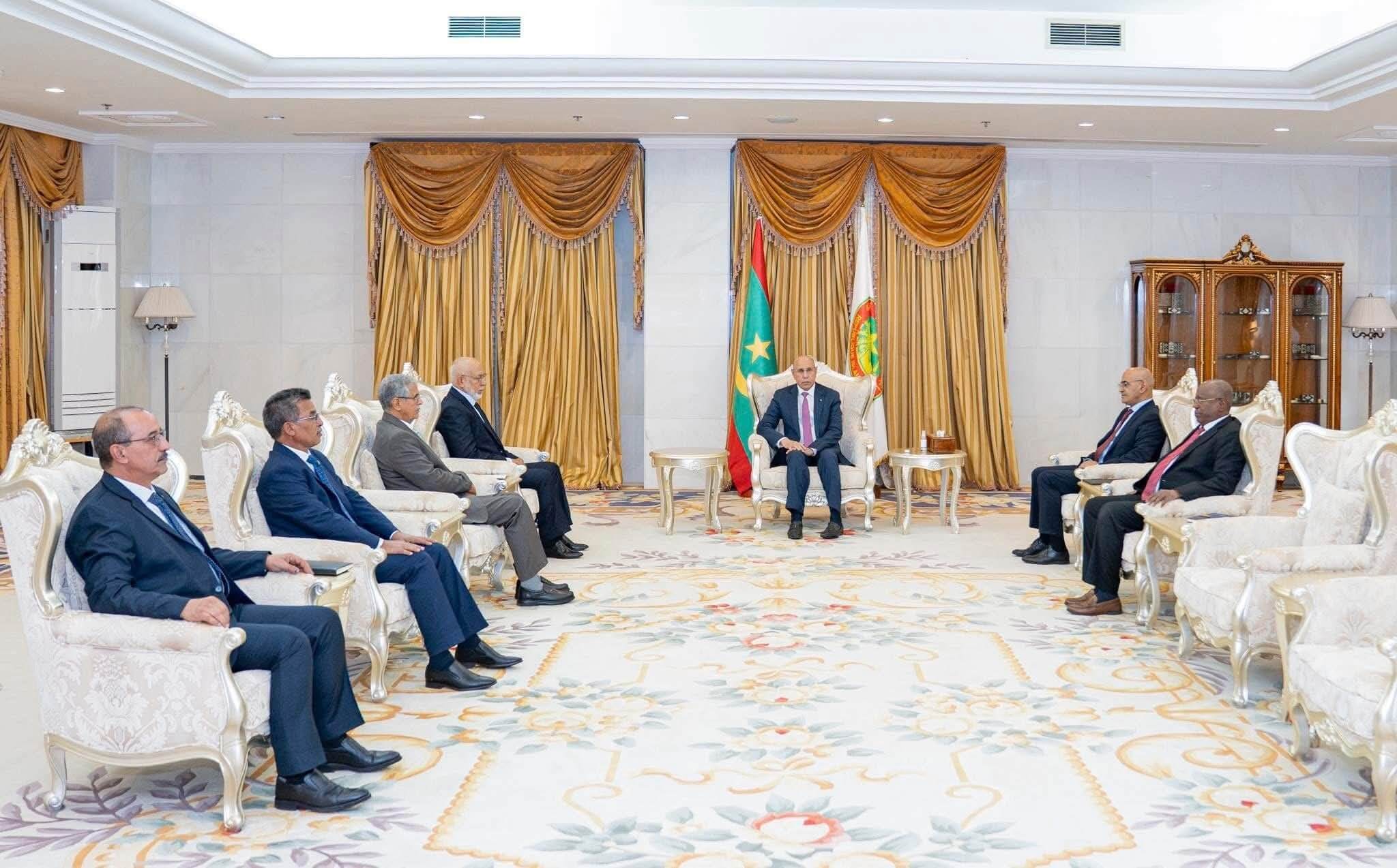 الرئيس الموريتاني محمد ولد الشيخ الغزواني يستقبل وفدا من جبهة البوليساريو الانفصالية