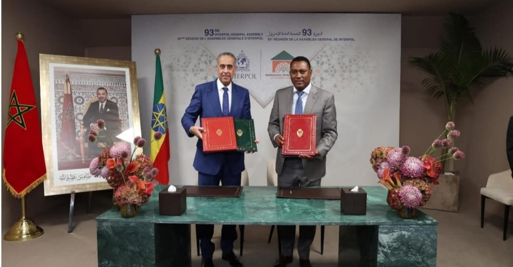 توقيع مذكرة اتفاق بين المغرب واثيوبيا للتعاون الاستخباراتي ومُكافحة الجريمة العنيفة والإجرام المنظم