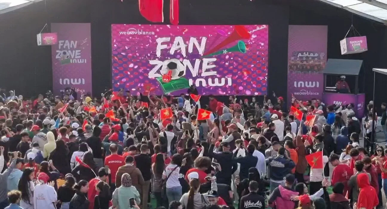  إنوي تحدث مساحة للمشجعين (Fan Zone) بأنفا بارك بالدار البيضاء، مخصصة لبث مباريات "الكان" 
