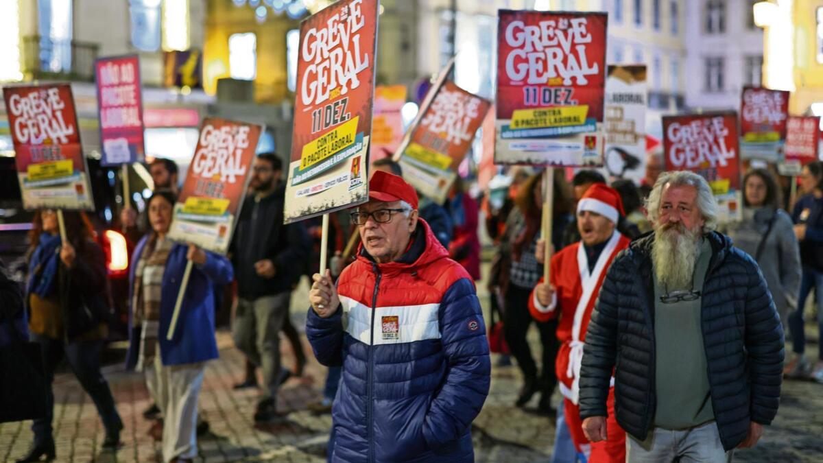 شلل يصيب البرتغال بسبب إضراب عام احتجاجا على قانون الشغل الجديد