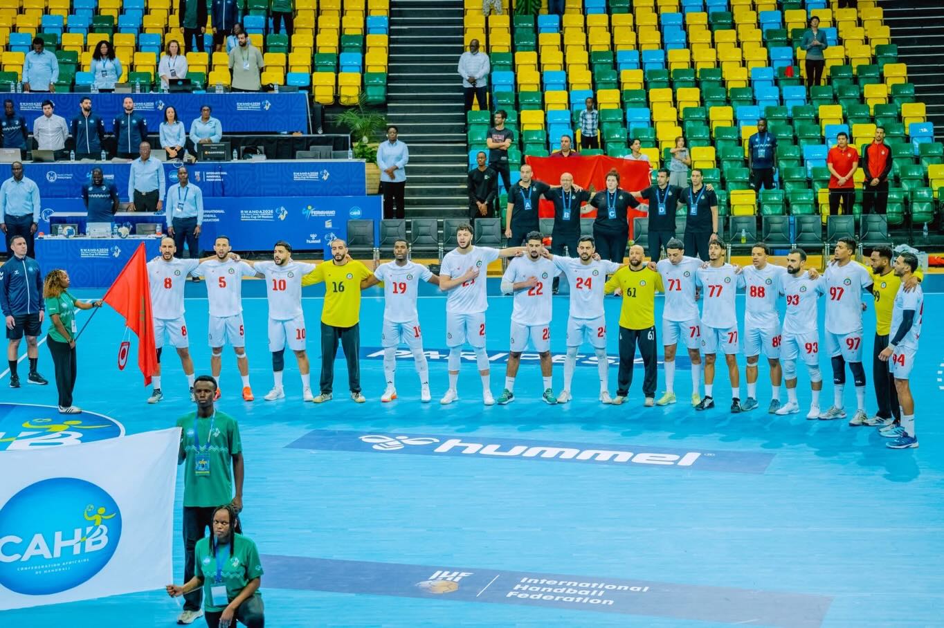  المنتخب المغربي لكرة اليد يتعادل مع نظيره التونسي في بطولة كأس أمم إفريقيا 