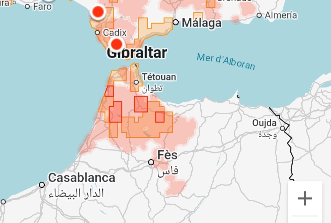 خرائط رقمية تحذر من مخاطر فيضانات مرتفعة بأقاليم شمال المغرب بسبب الأمطار الغزيرة